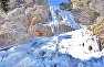 Замёрзший водопад Учан-Су